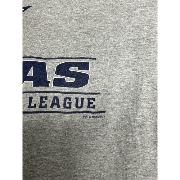 Vintage 1999 CSA Dallas Cowboys NFL Heather Gray Graphic T-Shirt Size Medium - Picture 3 of 9